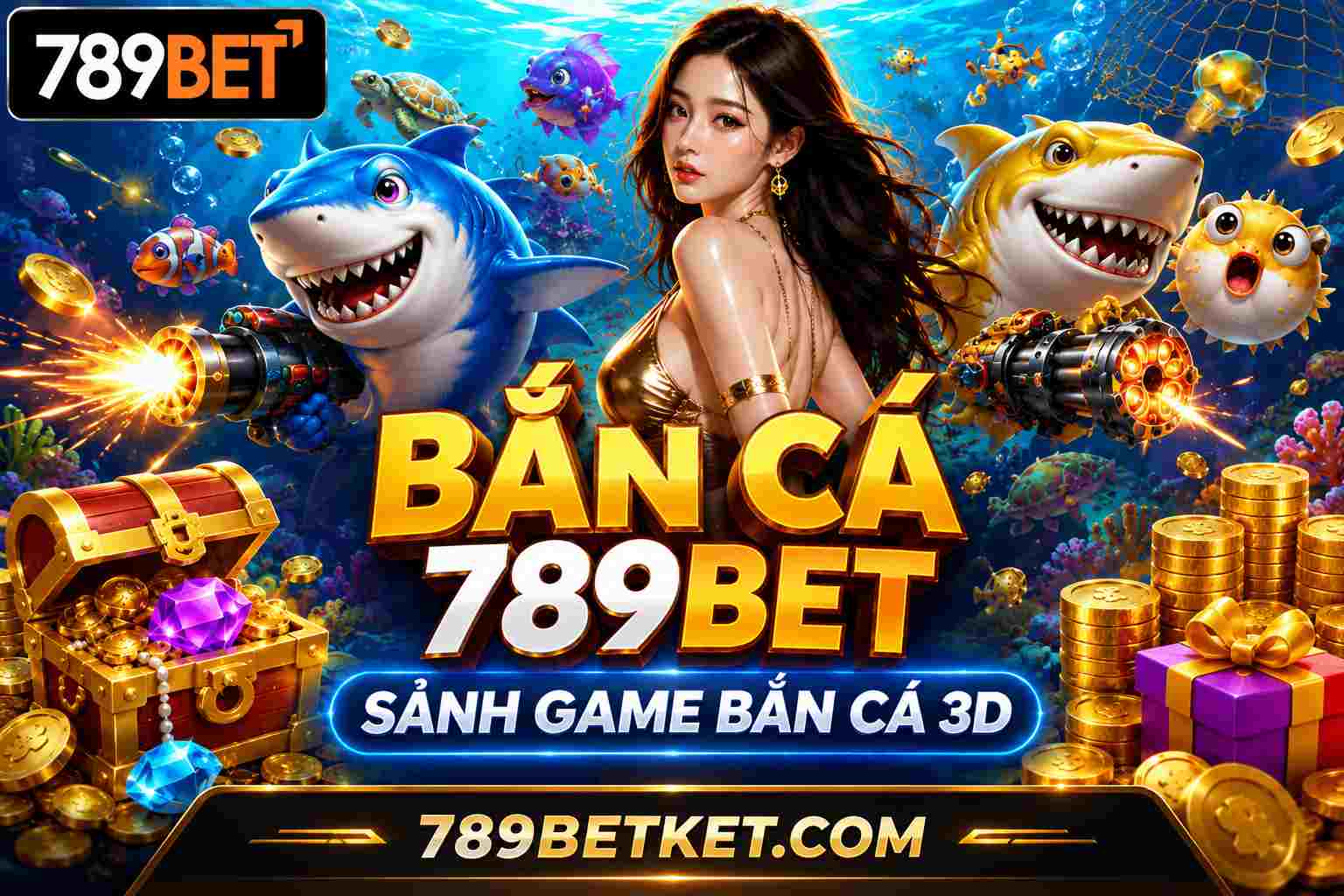 Bắn Cá 789BET – Trải Nghiệm Săn Cá Trực Tuyến Đồ Họa 3D Sinh Động 4 Bắn cá 789BET sảnh game 3D đổi thưởng hấp dẫn