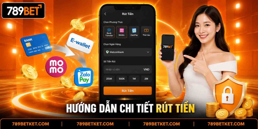 Hướng dẫn chi tiết rút tiền 789BET
