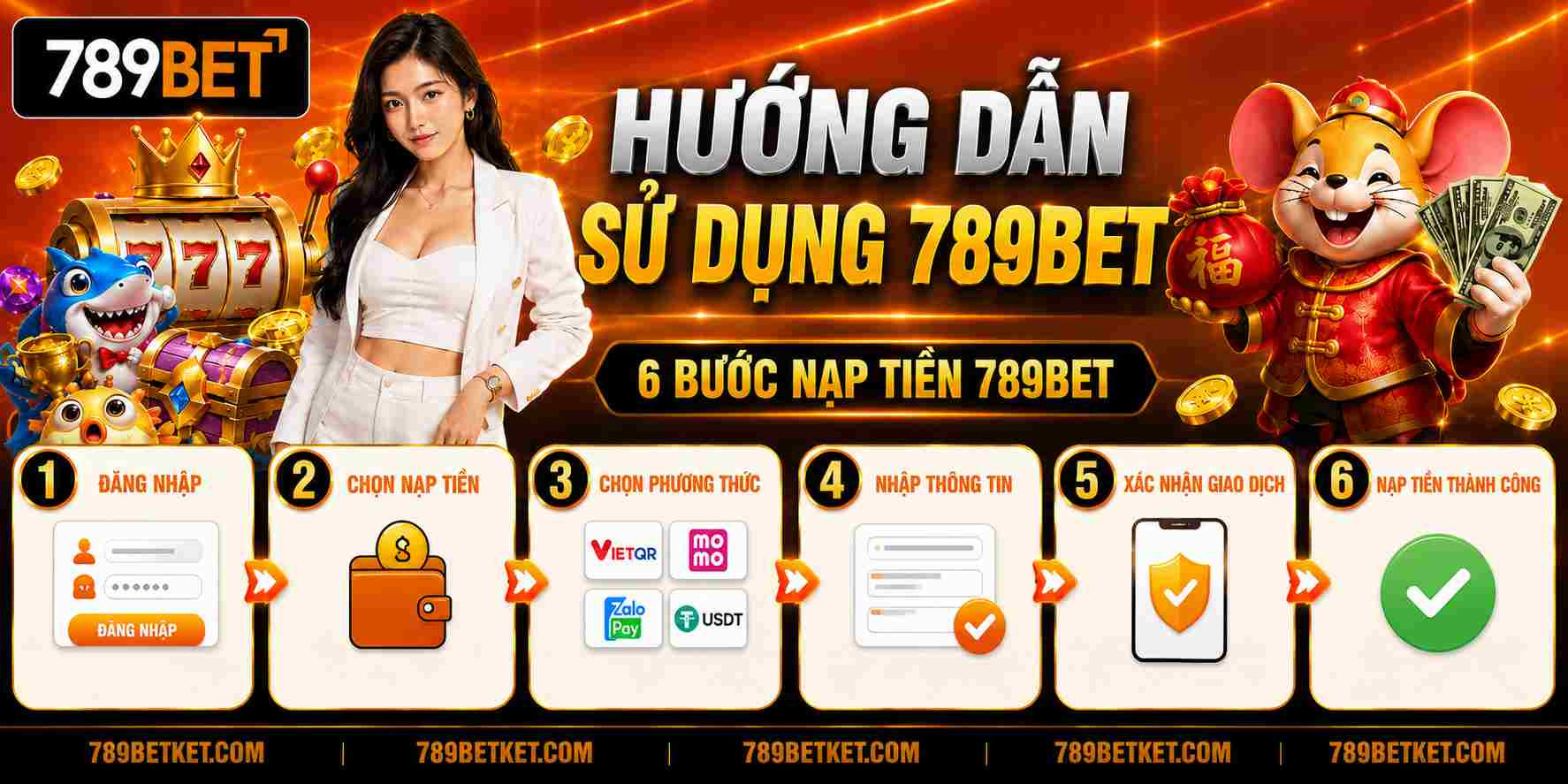 Hướng dẫn nạp tiền 789BET chi tiết