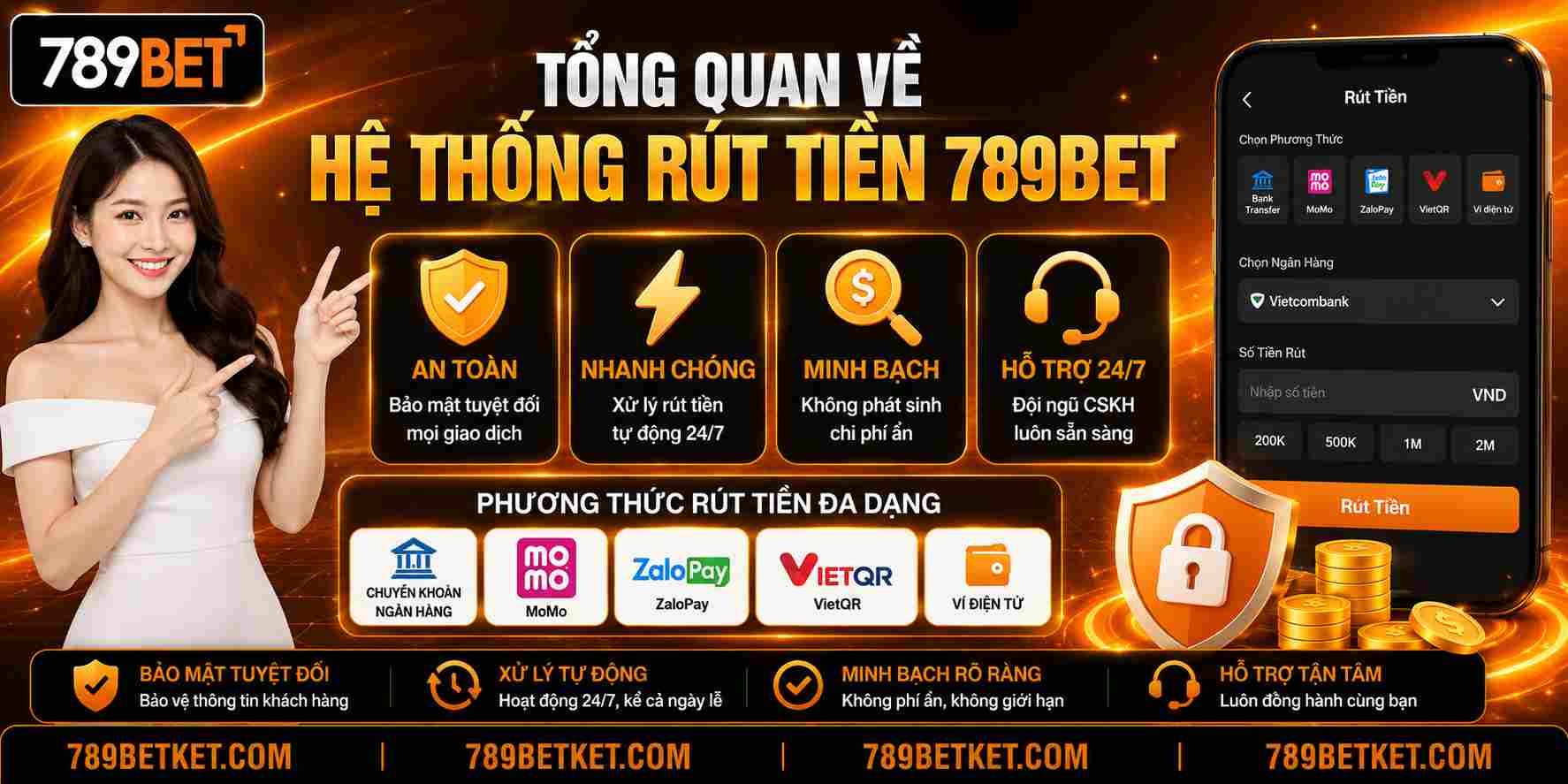 Tổng quan về hệ thống rút tiền 789BET